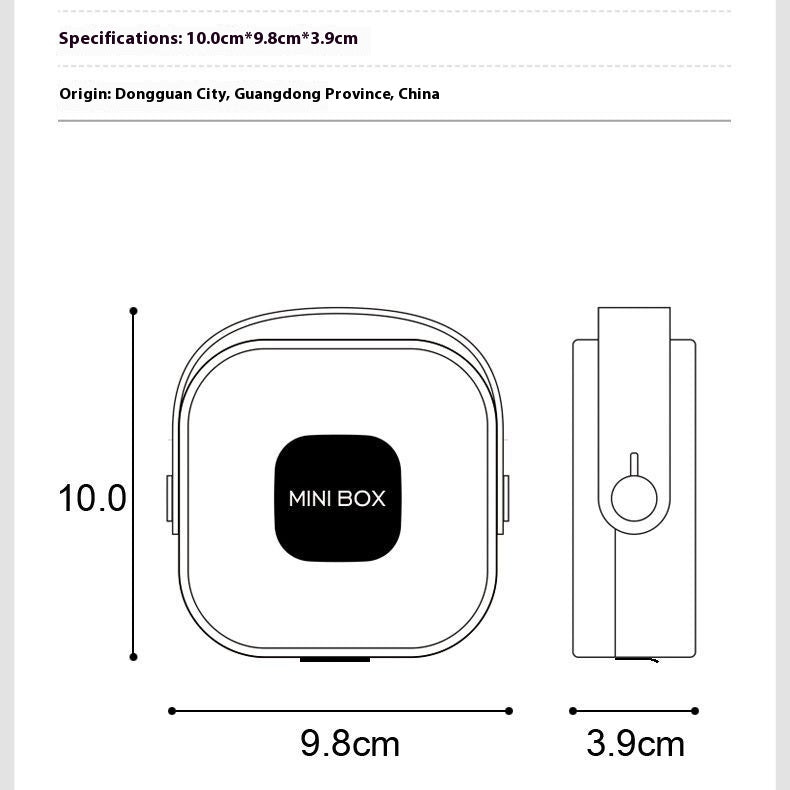Multifunctional Portable Storage Box Data Cable Bluetooth Headset Charger