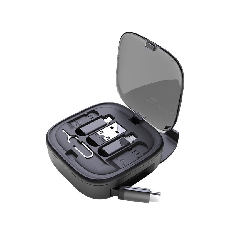 Multifunctional Telescopic Charging Data Cable Storage Box Suit